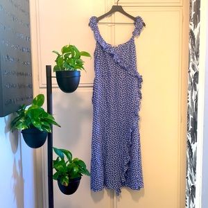 Madewell Ruffled Wrap Maxi Dress in Mini Daisy